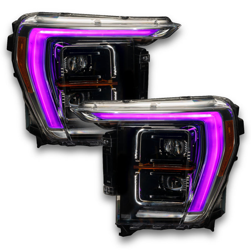 21-23 Ford F-150 Oracle 1460-334 RGB+W Headlight DRL Upgrade Kit ColorSHIFT® - w/o Controller