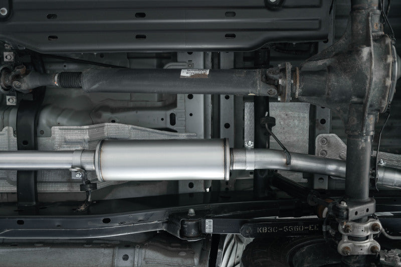 19-23 Ford Ranger 2.3L EcoBoost MBRP S5227BLK 4in OD Tip Single Side Exit 3in Black Coated Cat Back