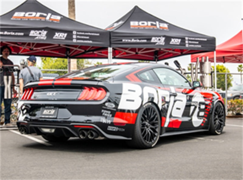 18-23 Ford Mustang GT 5.0L AT/MT (w/o Valves) Borla 140746CF ATAK 3in Cat-Back Exhaust w/ Carbon Fiber Tips