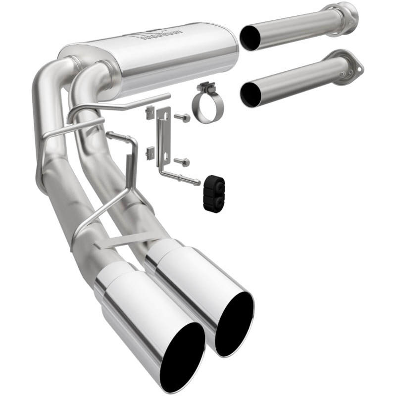 15-26 Ford F-150 2.7L V6 / 3.5L V6 / 5.0L V8 MagnaFlow 19563 Street Series Cat-Back Performance Exhaust System-Polished Side Exit