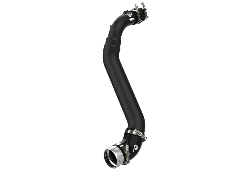 21-24 Ford F-150 2.7L V6 EcoBoost AFE 46-20479-B 3.5-2.75in BladeRunner Aluminum Cold Charge Pipe-Black