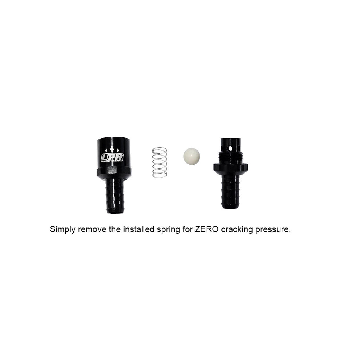 UPR 5044-02 Pro Series 1/2" 14mm Billet Check Valve - 0psi Cracking 0-100psi Operating Pressure