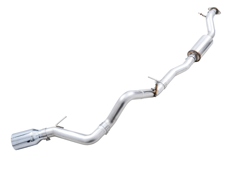 21-23 Ford Bronco V6 2.3L & 2.7L EB AWE Tuning 3015-22789 0FG Single Rear Exit Exhaust w/ Chrome Silver Tip & Bash Guard