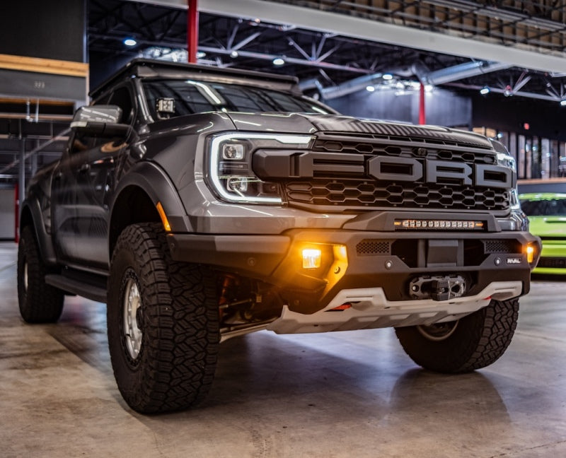 24-26 Ford Ranger Raptor 3.0L EB RIVAL 2D.1813.1.US Front Aluminum Bumper w/ Winch Mount and Recovery Points