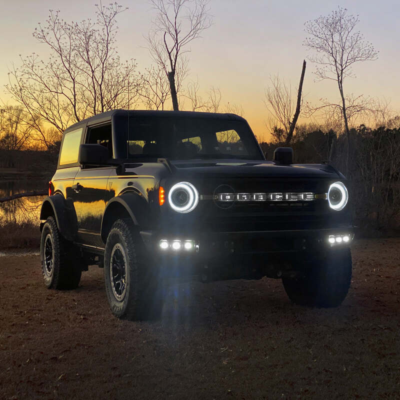 21-25 Bronco ORACLE Lighting 5890-001 Triple LED Fog Light Kit for Steel Bumper - White