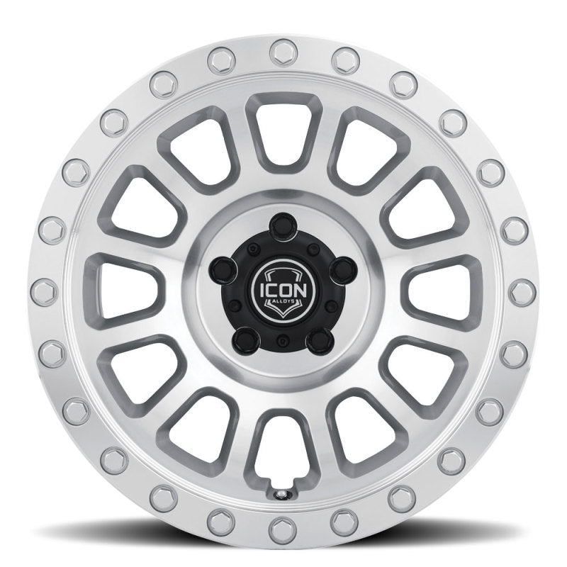 21-23 Ford Bronco ICON 8017858347SM Alloy Hulse 17 X 8.5 / 6 X 5.5 / 0mm Offset 4.75in BS Silver Machined