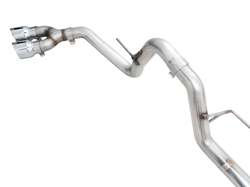 21-26 Ford F-150 AWE Tuning 3015-22067 0FG Dual Side Exit Cat-Back Exhaust- 4.5in Chrome Silver Tips