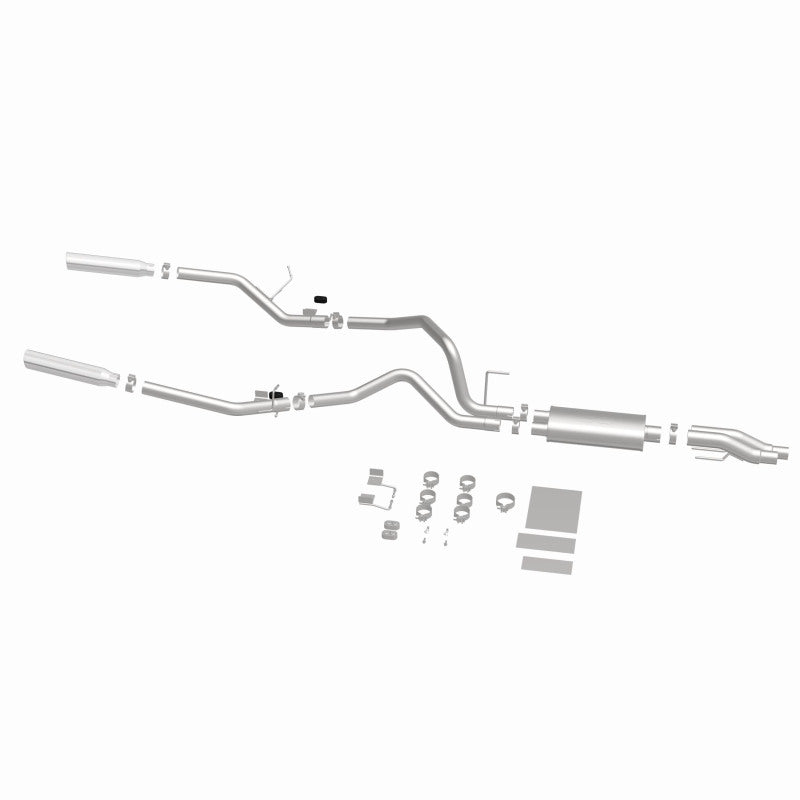 11-14 Ford F-150 V6 3.7L / V8 5.0L & 6.2L Magnaflow 15460 3in SS Dual Split Rear Exit Cat Back Exhaust