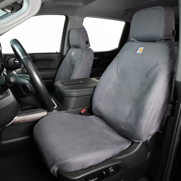 22-26 Ford Maverick 2.0L Covercraft SSC2576CAGY Carhartt SeatSaver Custom Seat Covers - Gravel: 1st Row