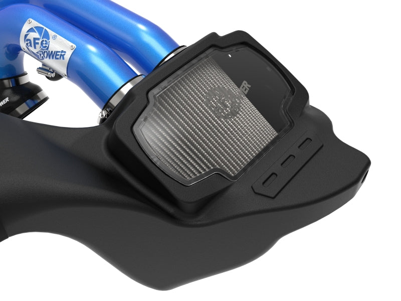 21-25 Ford F-150 / Raptor V6 3.5L EcoBoost & PowerBoost AFE 50-30072DL Momentum XP Cold Air Intake System - Blue w/ Pro DRY S Filter