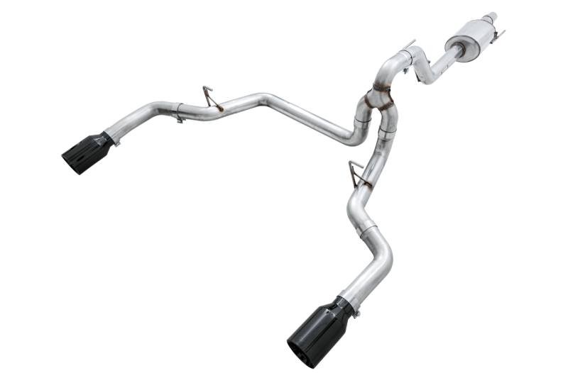 15-20 Ford F-150 AWE 3015-33120 0FG Dual Exit Exhaust - 5" Diamond Black Tips