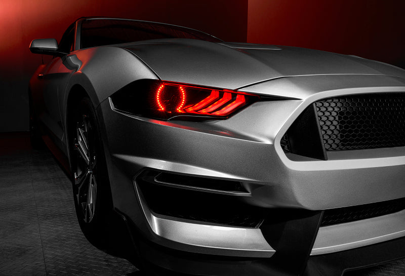 18-23 Ford Mustang Oracle Lighting 8204-332 Dynamic ColorSHIFT LED Headlights-Black Series