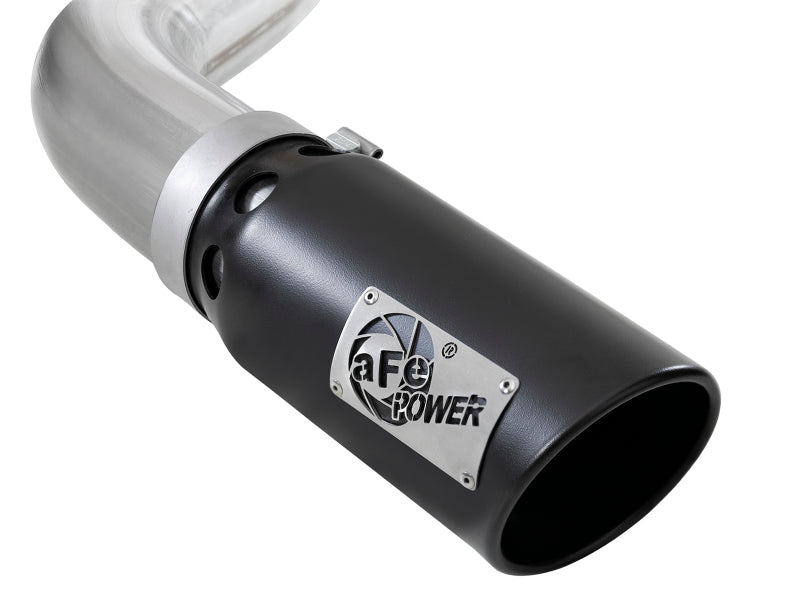 18-20 Ford F-150 V6 3.0L Power-Stroke AFE 49-03106-B ATLAS 4in Aluminized Steel DPF-Back Exhaust System w/ Black Tip