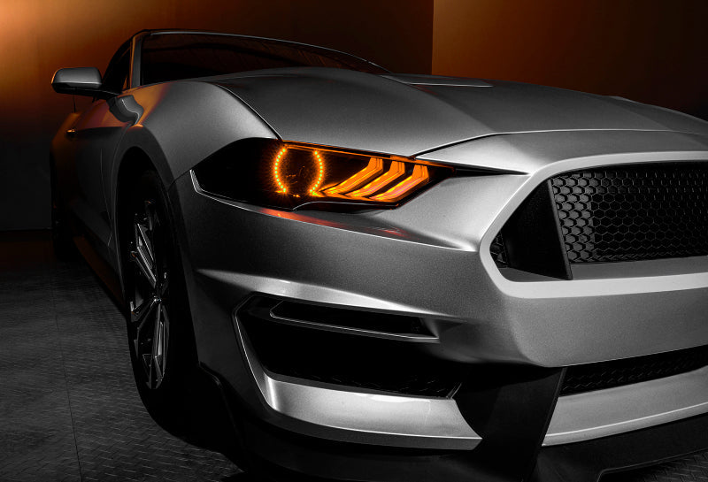 18-23 Ford Mustang Oracle Lighting 8204-332 Dynamic ColorSHIFT LED Headlights-Black Series