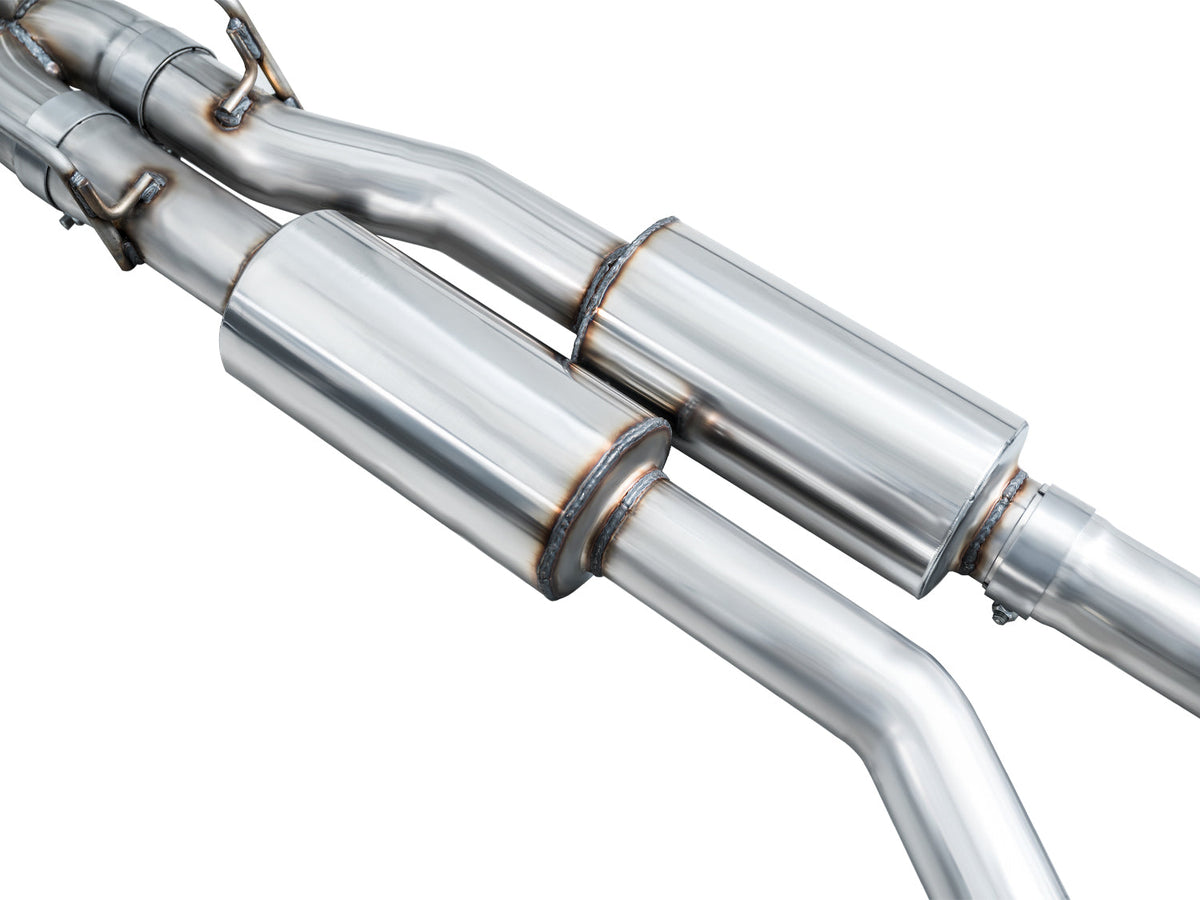 20-24 Ford Explorer ST V6 3.0L AWE Tuning 3015-42625 Touring Edition Exhaust w/ Chrome Silver Tips