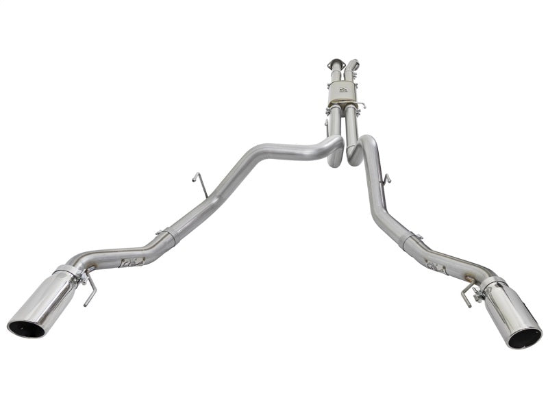 17-20 Ford F-150 Raptor V6 3.5L aFe 49-43045-P MACHForce XP Exhaust Cat-Back SS-409 (tt) w/ Polished Tips