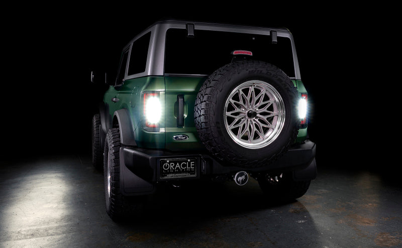 21-24 Bronco ORACLE Lighting 5892-504 Flush Style (Lensless) LED Tail Lights - Standard Red Lens