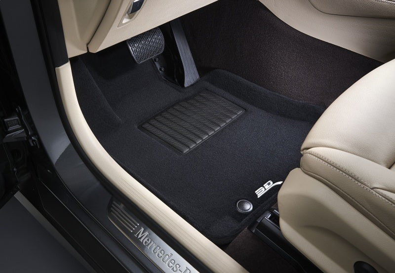 18-24 Ford Expedition 7-Passenger 3D Maxpider L1FR12504709 Elegant Carpeted Floor Liners R1 R2 R3 Black
