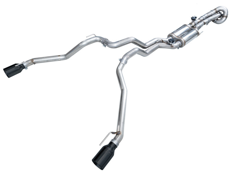 24-26 Ford Ranger Raptor 3.0L AWE 3025-33306 Switchpath™ Cat-Back Exhaust - Diamond Black Tips