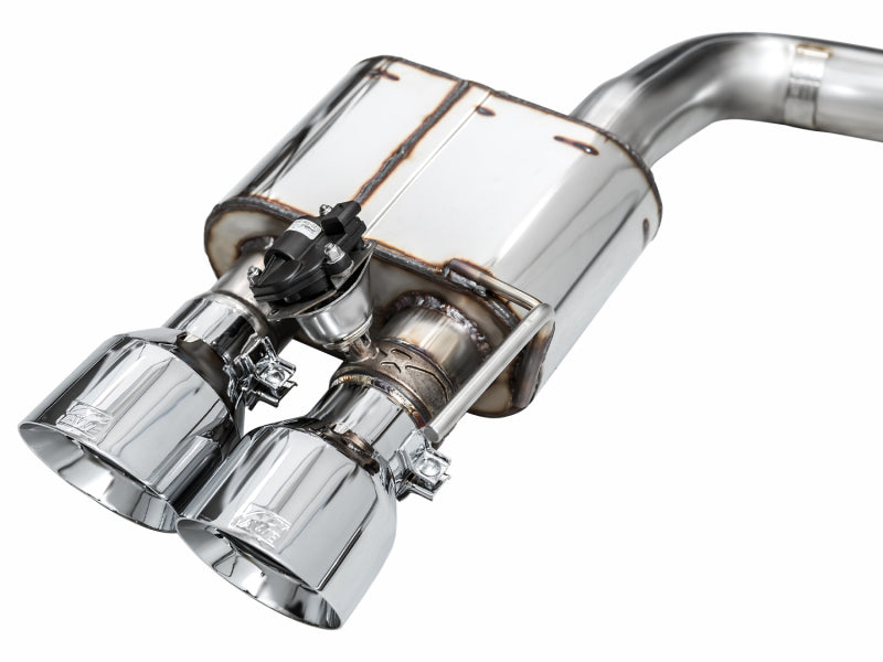 2024 Ford Mustang GT Fastback S650 RWD AWE 3025-42650 SwitchPath Exhaust - Quad Chrome Silver Tips