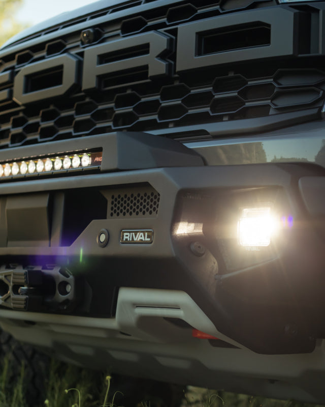 24-26 Ford Ranger Raptor 3.0L EB RIVAL 2D.1813.1.US Front Aluminum Bumper w/ Winch Mount and Recovery Points