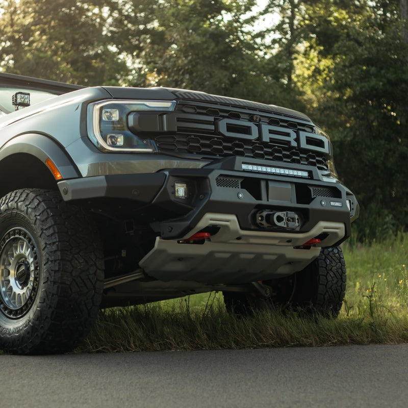 24-26 Ford Ranger Raptor 3.0L EB RIVAL 2D.1813.1.US Front Aluminum Bumper w/ Winch Mount and Recovery Points
