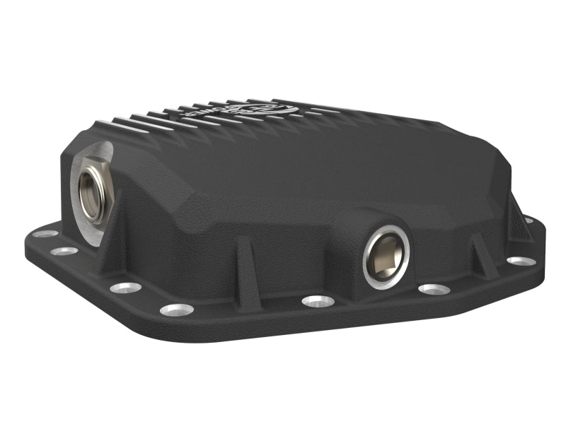 22-26 Ford Bronco Raptor V6 3.0L aFe 46-71460B POWER Pro Series Rear Differential Cover Black w/ Machined Fins