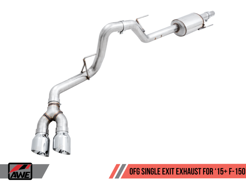15-20 Ford F-150 V6/V8 AWE Tuning 3015-22066 0 FG Single Exit Performance Exhaust System