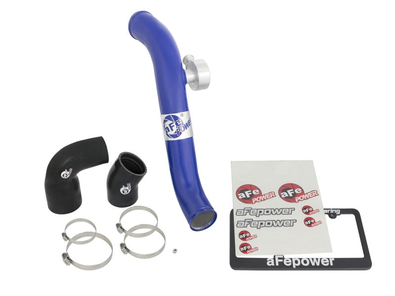 15-23 Ford Mustang L4 2.3L aFe 46-20258-L Bladerunner Intercoolers I/C 2.5" Aluminum Hot Charge Pipe Blue