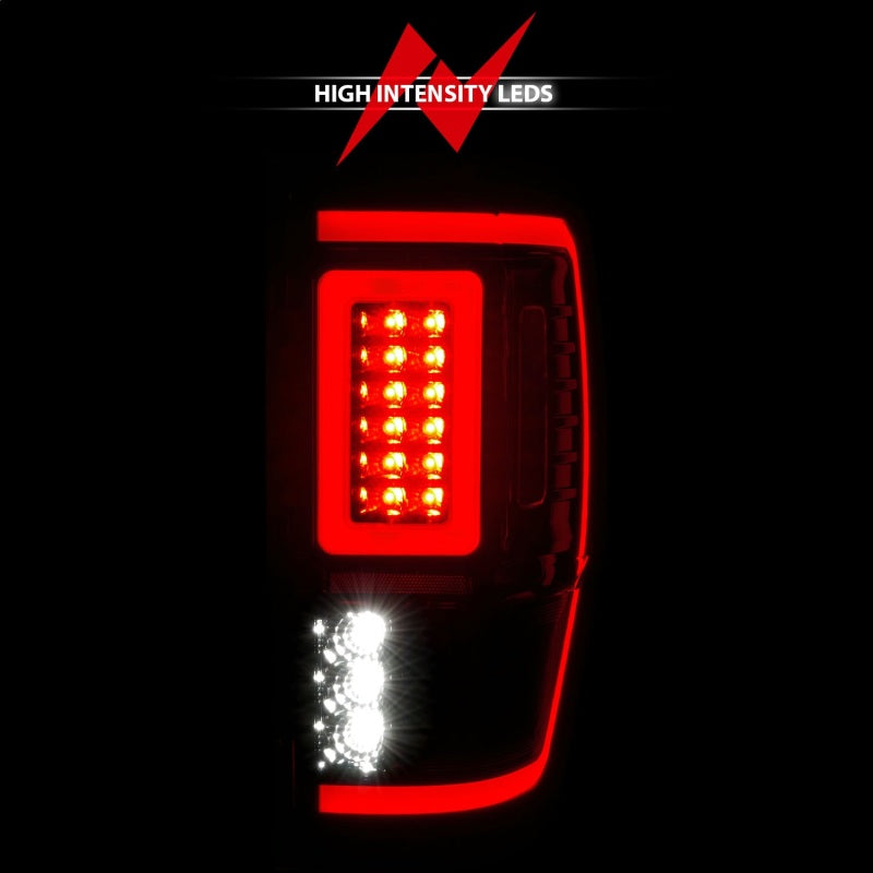 19-23 Ford Ranger ANZO 311446 Full LED Taillights w/ Lightbar Sequential Signal Black Housing - Clear Lens