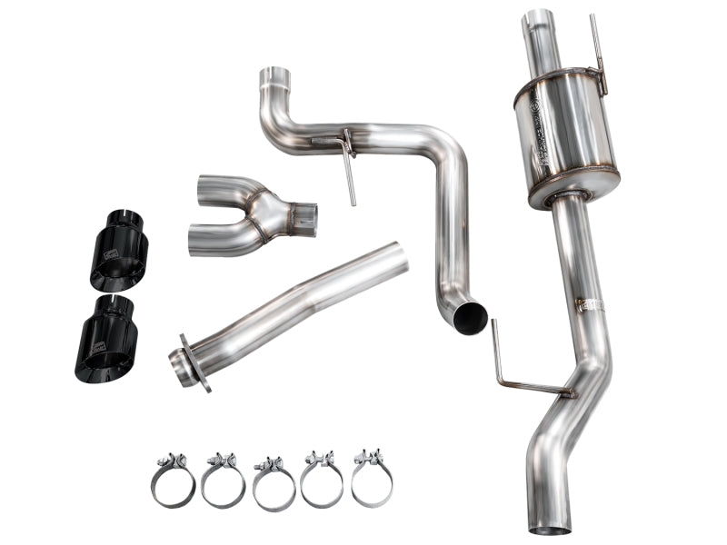 21-25 Ford F150 (14th Gen Reg Cab) AWE 3015-33145 Cat-Back Exhaust - 4.5in Dual Side Exit Diamond Black Tips