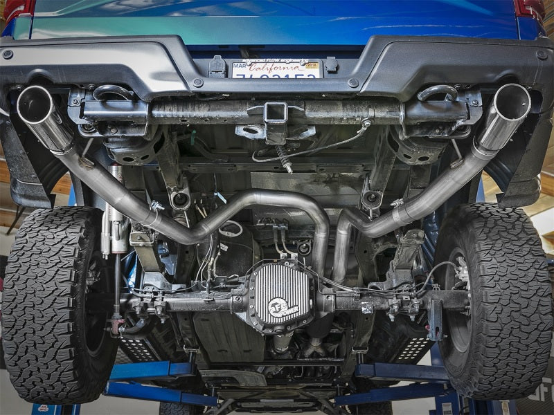 17-20 Ford Raptor / 19-20 Ford F-150 Limited V6 3.5L EcoBoost aFe MACHForce-XP 3in to 3-1/2in 304 SS Cat-Back Exhaust System w/ Polished Tips