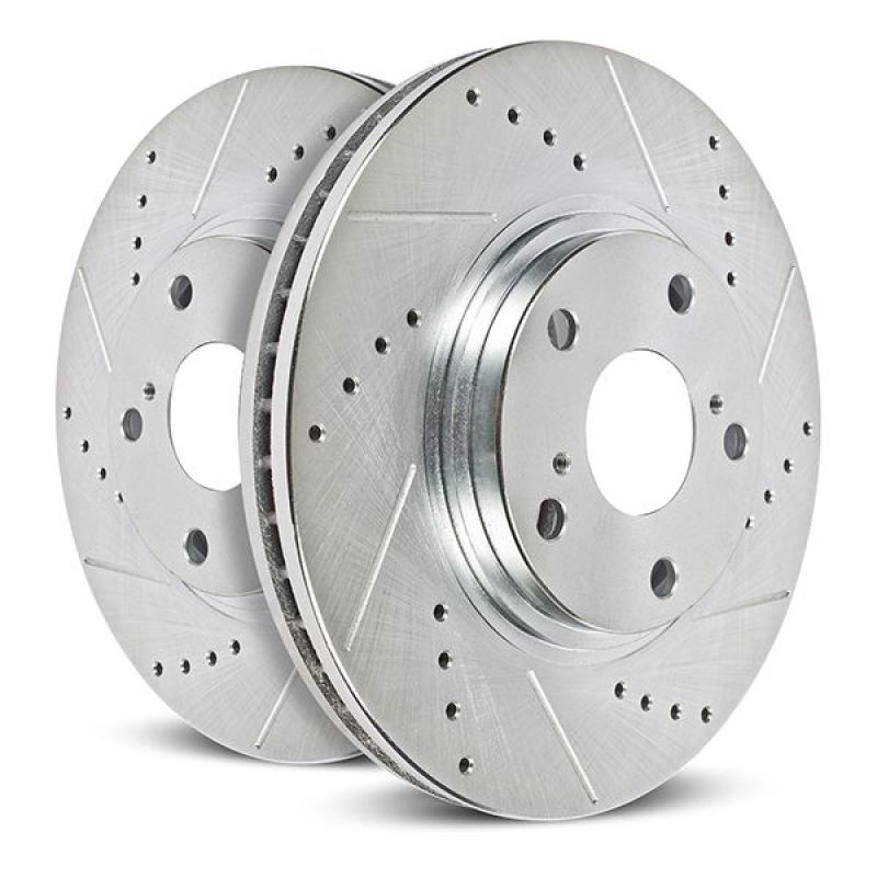 21-25 Ford F-150 / Raptor Power Stop AR85209XPR 350mm Rear Drilled & Slotted Rotor Pair