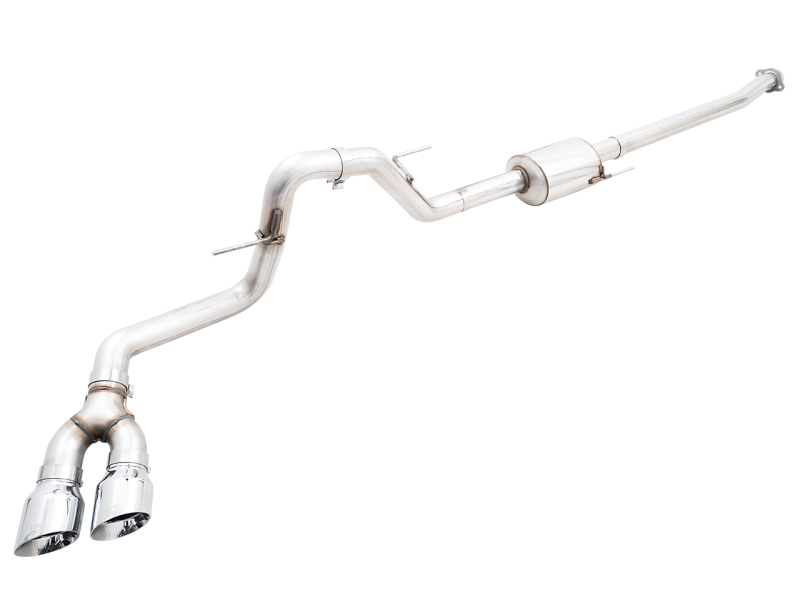 21-26 Ford F-150 AWE Tuning 3015-22067 0FG Dual Side Exit Cat-Back Exhaust- 4.5in Chrome Silver Tips