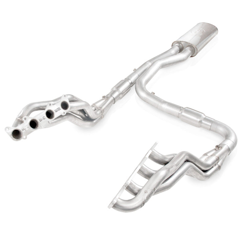 11-14 Ford F-150 5.0L Stainless Works FT11HCATST 1-3/4in Primaries 3in High-Flow Cats X-Pipe