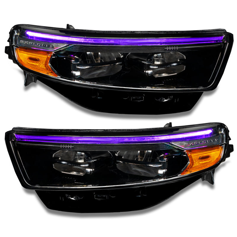 20-24 Ford Explorer Oracle 1472-330 RGB Headlight DRL Upgrade Kit ColorSHIFT® - w/ RF Controller