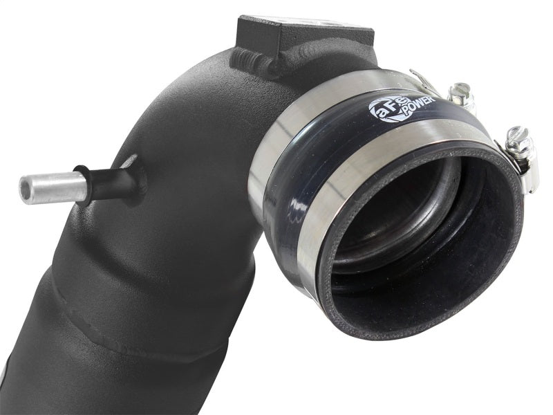 15-16 Ford F-150 V6 3.5L EcoBoost aFe 46-20219-B BladeRunner 3-1/2in to 3in Aluminum Cold Charge Pipe Black