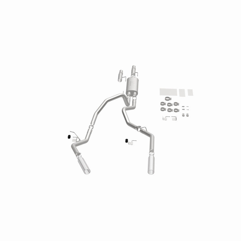 11-14 Ford F-150 V6 3.7L / V8 5.0L & 6.2L Magnaflow 15460 3in SS Dual Split Rear Exit Cat Back Exhaust