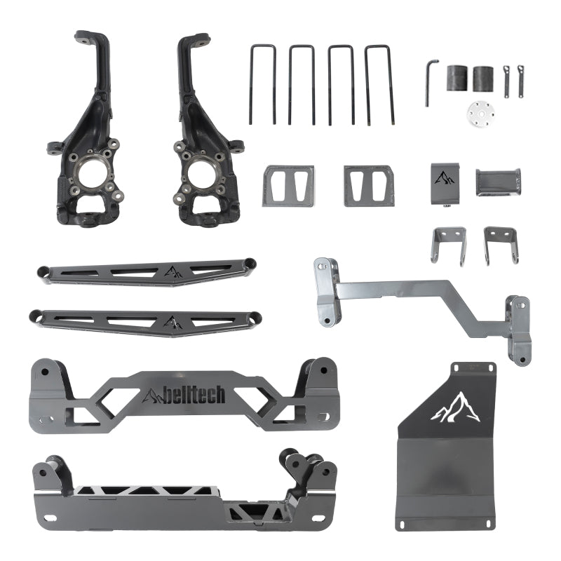15-20 FORD F150 4WD Belltech 152501BK 6in Lift Kit w/ Rear Trail Performance Shocks Only