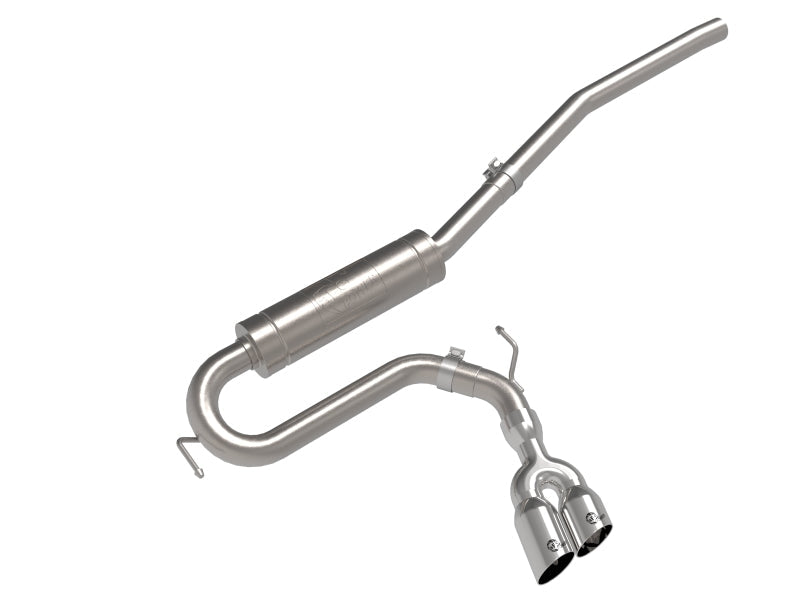22-23 Ford Maverick EcoBoost L4 2.0L aFe 49-33144-P Rebel Series 2-1/2in 304 SS Cat-Back w/ Polished Tip