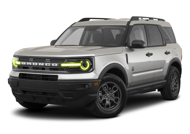 21-24 Ford Bronco Sport Oracle 1454-330 RGB+W Headlight DRL + Halo Upgrade ColorSHIFT® - w/ RF Controller