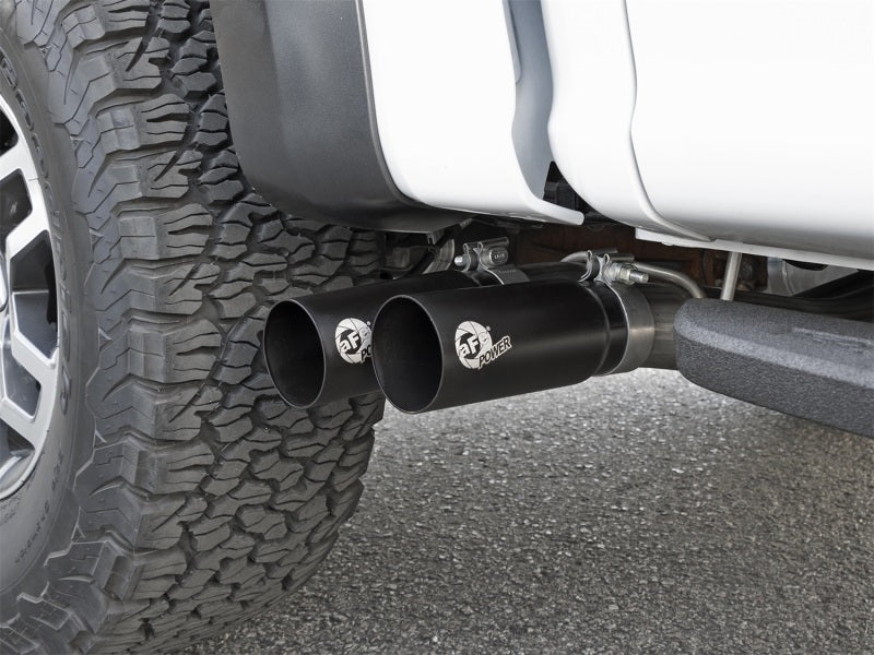 17-20 Ford F-150 Raptor V6-3.5L aFe 49-43091-B POWER Rebel Series 409 SS Cat Back Exhaust w/ Black Tips 3in 17