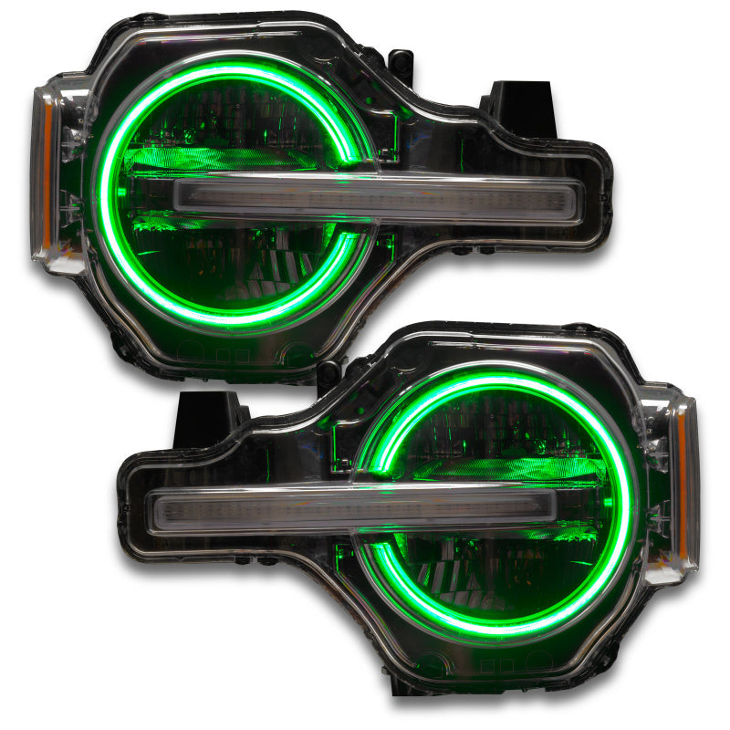21-24 Ford Bronco Oracle 1468-330 RGB+W Headlight Halo Upgrade Kit ColorSHIFT® - w/ RF Controller