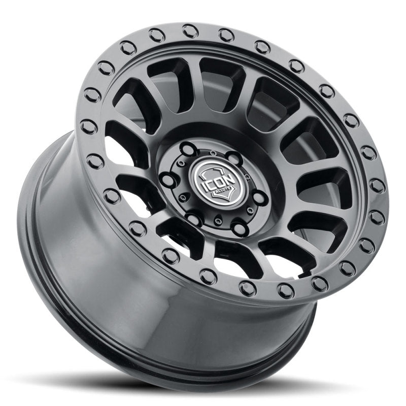 21-23 Ford Bronco ICON 8017858347DB Alloy Hulse 17 X 8.5 / 6 X 5.5 / 0mm Offset 4.75in BS Double Black