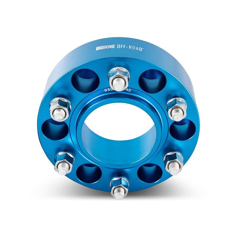21-26 Ford Bronco / 19-22 Ranger Borne Off-Road BNWS-001-500BL Wheel Spacers - 50mm - M12 - Blue
