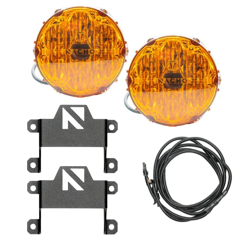 21-25 Ford Bronco Nacho Offroad Lighting V3BC1KASO Gen 6 SAE Only Plug N Play Fog Light Kit - Amber