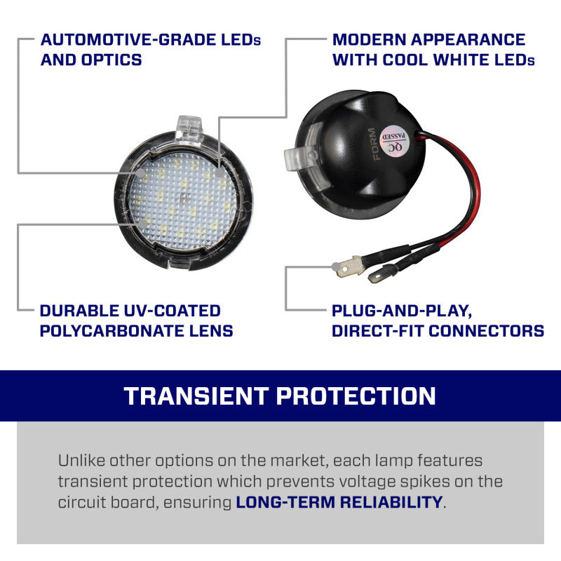 07-14 Ford F-150 / 11-19 Explorer Form Lighting FL0074 LED Puddle Lights (Pair)