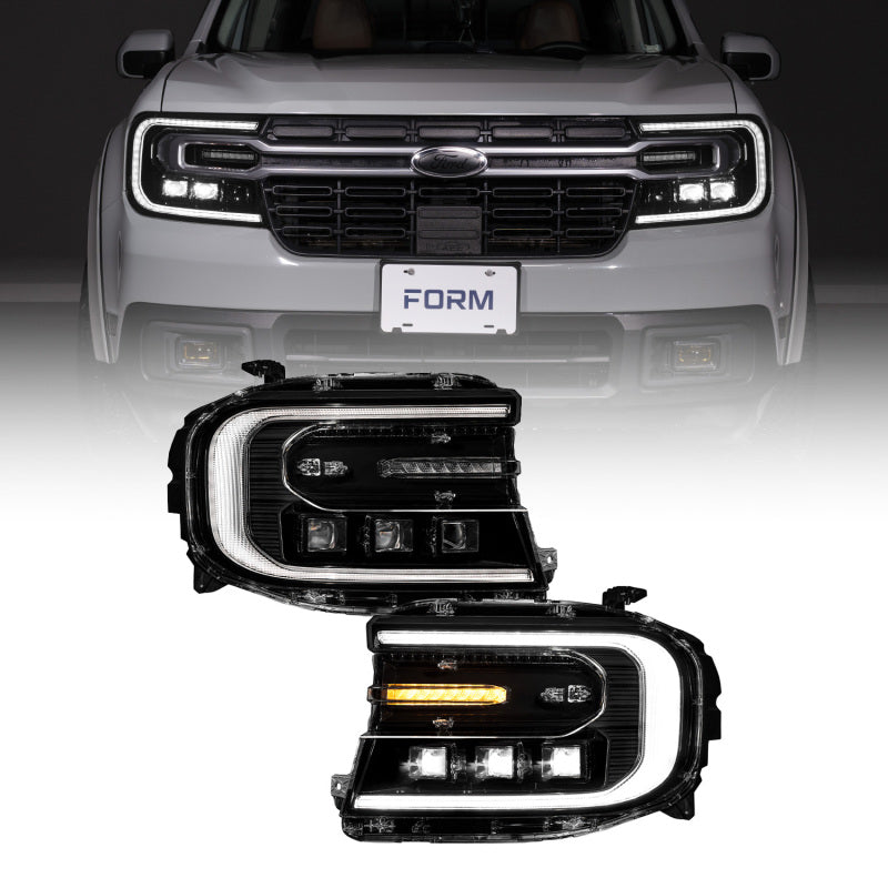 22-24 Ford Maverick Form Lighting FL0084 Sequential LED Projector Headlights (Pair)