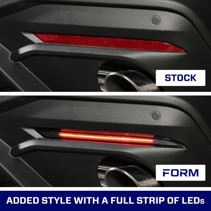 18-23 Ford Mustang Form Lighting FL0094 LED Rear Reflector Red (Pair)