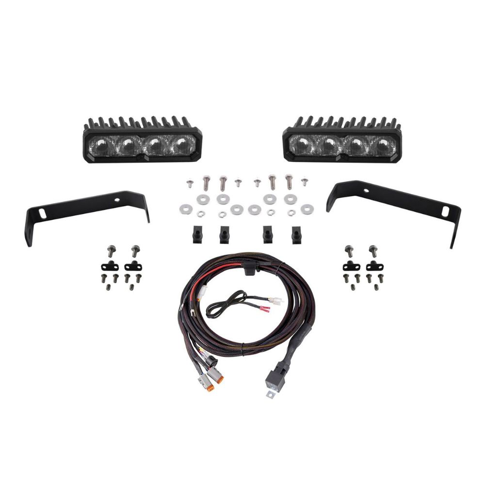 19-21 Ford Ranger Diode Dynamics DD8870 SS6 Driving Light Kit Sport LED Kit White SAE Fog/Wide